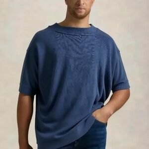 Zara Deep Blue Knit Top